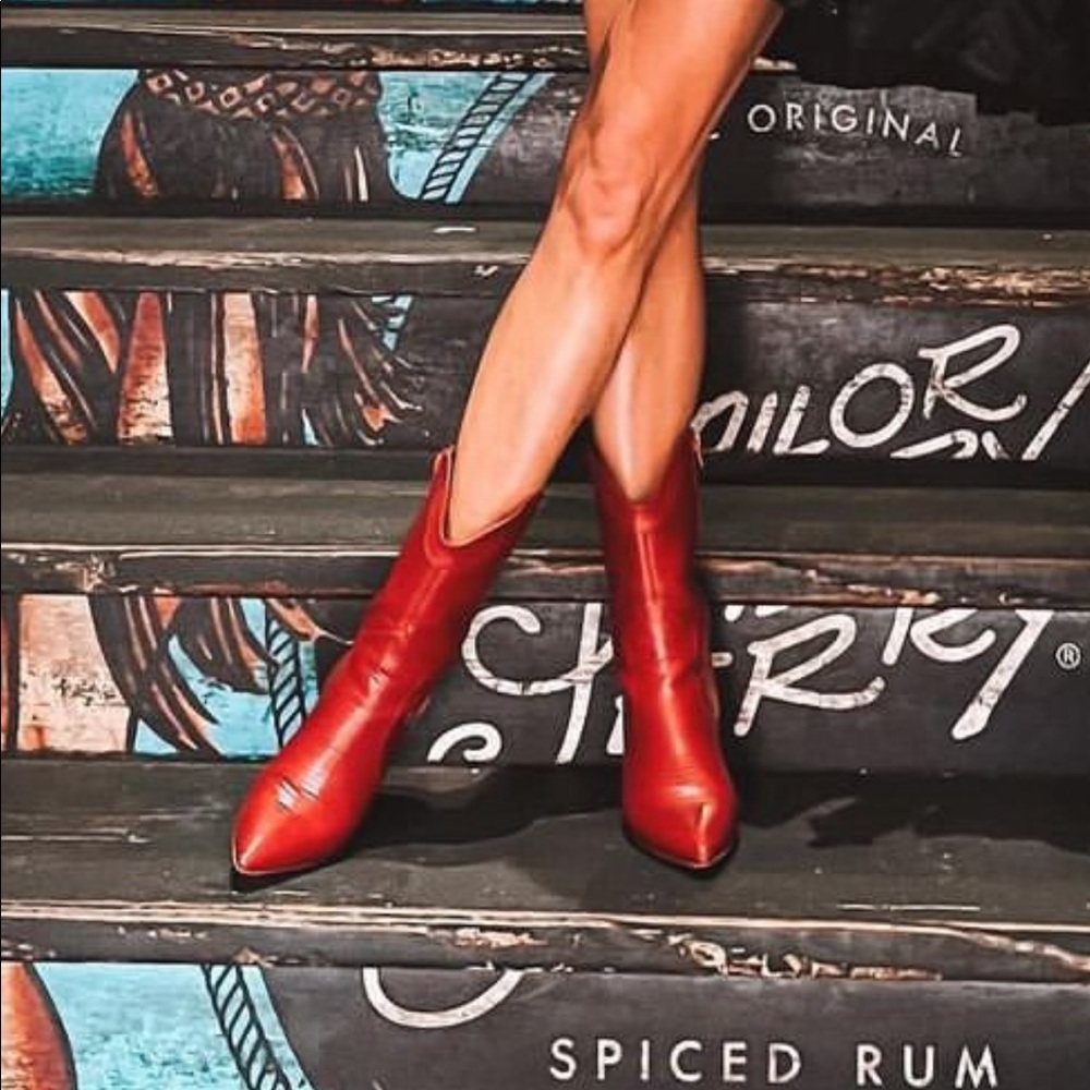 Chinese Laundry- Red Boots ♥️